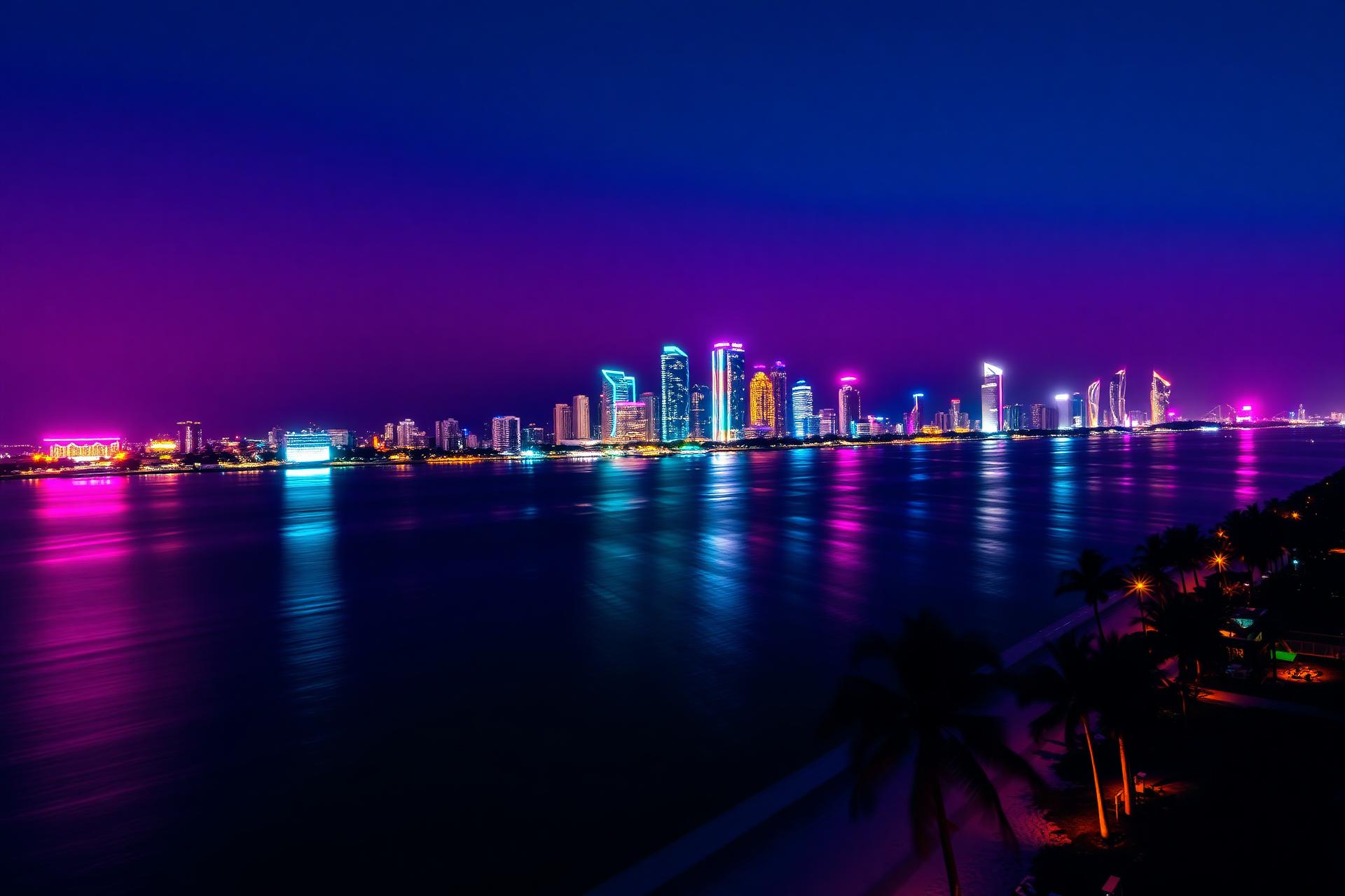 Miami at night